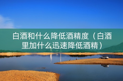 白酒和什么降低酒精度（白酒里加什么迅速降低酒精）