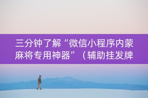 三分钟了解“微信小程序内蒙麻将专用神器”（辅助挂发牌规律)