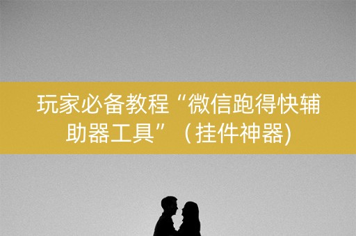 玩家必备教程“微信跑得快辅助器工具”（挂件神器)