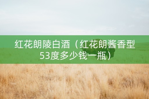 红花朗陵白酒（红花朗酱香型53度多少钱一瓶）
