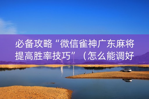 必备攻略“微信雀神广东麻将提高胜率技巧”（怎么能调好牌)