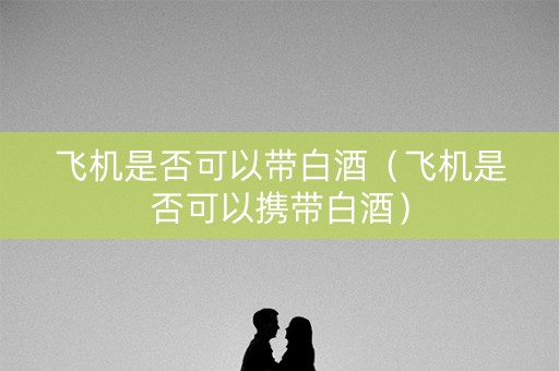 飞机是否可以带白酒(飞机是否可以携带白酒) 飞机是否可以带白酒(飞机是否可以携带白酒)