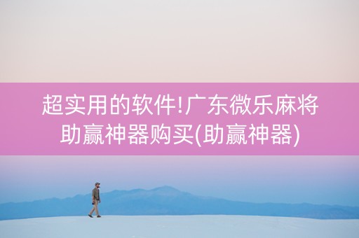 超实用的软件!广东微乐麻将助赢神器购买(助赢神器)