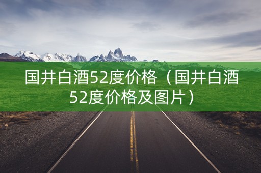 国井白酒52度价格（国井白酒52度价格及图片）