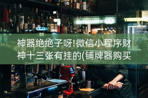 神器绝绝子呀!微信小程序财神十三张有挂的(铺牌器购买)