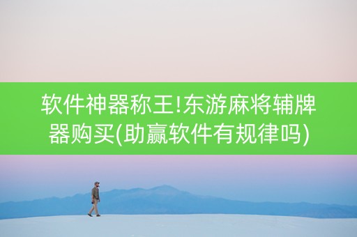 软件神器称王!东游麻将辅牌器购买(助赢软件有规律吗)