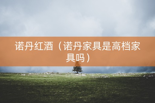 诺丹红酒（诺丹家具是高档家具吗）