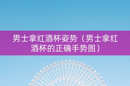 男士拿红酒杯姿势（男士拿红酒杯的正确手势图）