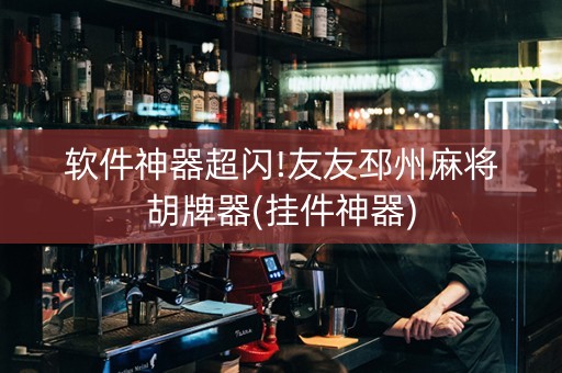 软件神器超闪!友友邳州麻将胡牌器(挂件神器)