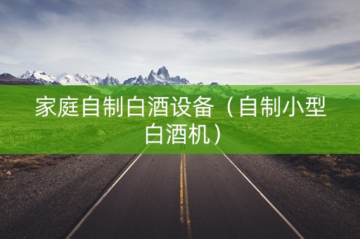 家庭自制白酒设备（自制小型白酒机）