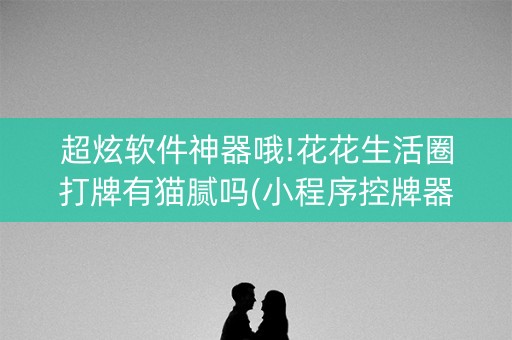 超炫软件神器哦!花花生活圈打牌有猫腻吗(小程序控牌器)