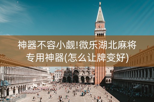 神器不容小觑!微乐湖北麻将专用神器(怎么让牌变好)