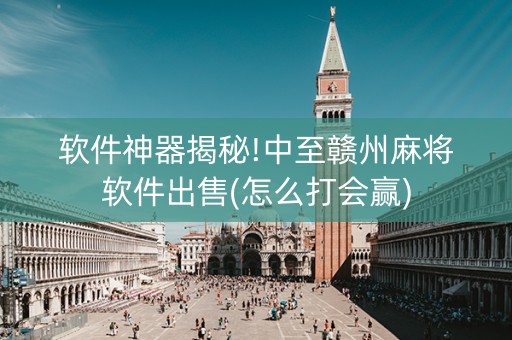 软件神器揭秘!中至赣州麻将软件出售(怎么打会赢)