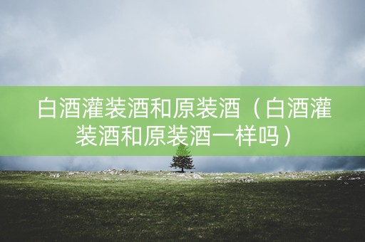 白酒灌装酒和原装酒（白酒灌装酒和原装酒一样吗）