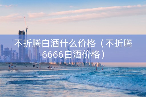 不折腾白酒什么价格（不折腾6666白酒价格）