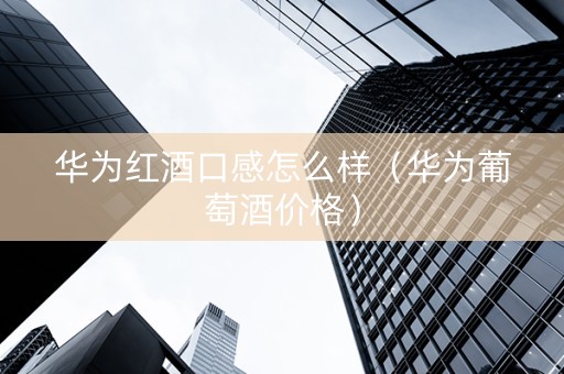 华为红酒口感怎么样（华为葡萄酒价格）