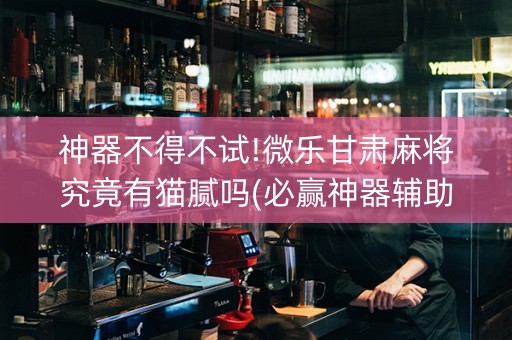 神器不得不试!微乐甘肃麻将究竟有猫腻吗(必赢神器辅助器)