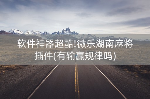 软件神器超酷!微乐湖南麻将插件(有输赢规律吗)