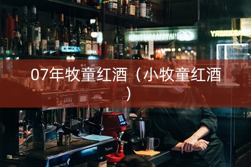 07年牧童红酒（小牧童红酒）