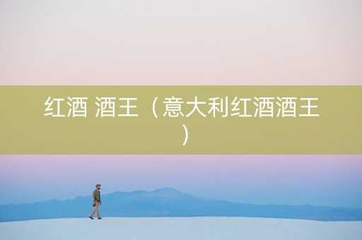 红酒 酒王（意大利红酒酒王）