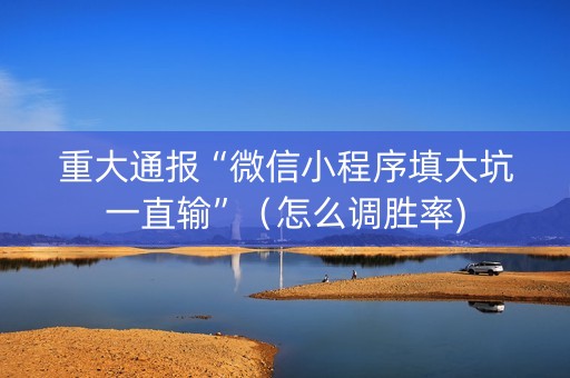 重大通报“微信小程序填大坑一直输”（怎么调胜率)