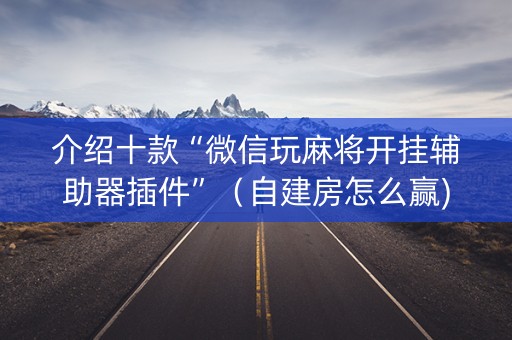 介绍十款“微信玩麻将开挂辅助器插件”（自建房怎么赢)