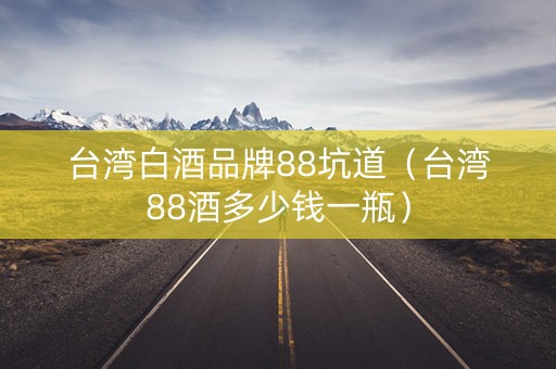 台湾白酒品牌88坑道（台湾88酒多少钱一瓶）