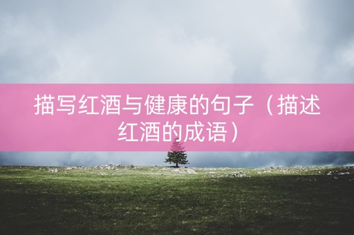 描写红酒与健康的句子（描述红酒的成语）