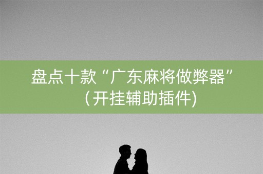 盘点十款“广东麻将做弊器”（开挂辅助插件)