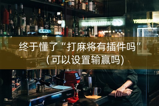 终于懂了“打麻将有插件吗”（可以设置输赢吗)