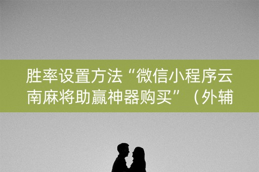 胜率设置方法“微信小程序云南麻将助赢神器购买”（外辅工具)