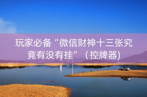 玩家必备“微信财神十三张究竟有没有挂”（控牌器)