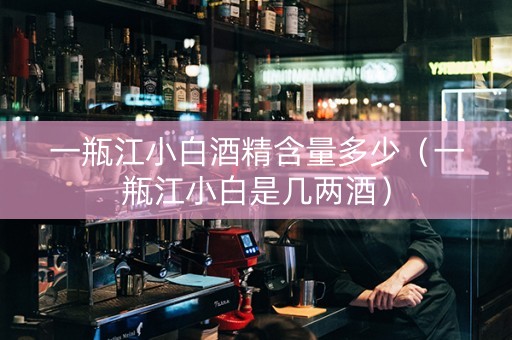 一瓶江小白酒精含量多少（一瓶江小白是几两酒）