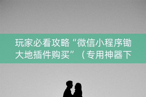 玩家必看攻略“微信小程序锄大地插件购买”（专用神器下载)