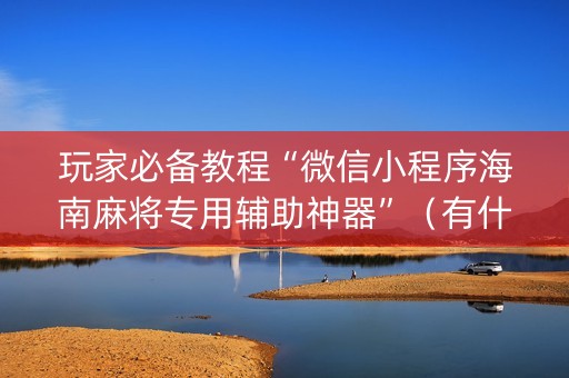 玩家必备教程“微信小程序海南麻将专用辅助神器”（有什么规律)