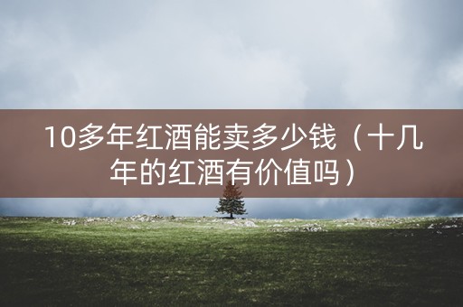 10多年红酒能卖多少钱（十几年的红酒有价值吗）