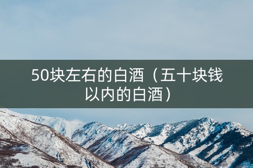 50块左右的白酒（五十块钱以内的白酒）