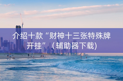 介绍十款“财神十三张特殊牌开挂”（辅助器下载)