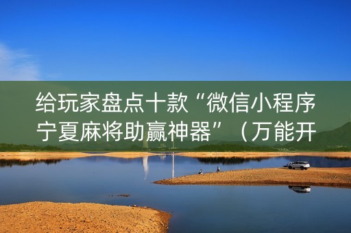 给玩家盘点十款“微信小程序宁夏麻将助赢神器”（万能开挂器)
