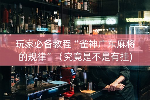 玩家必备教程“雀神广东麻将的规律”（究竟是不是有挂)
