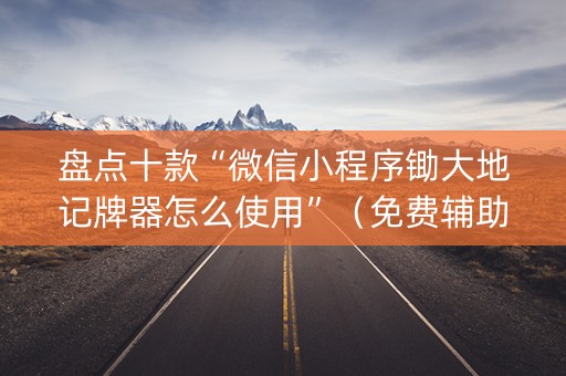 盘点十款“微信小程序锄大地记牌器怎么使用”（免费辅助)