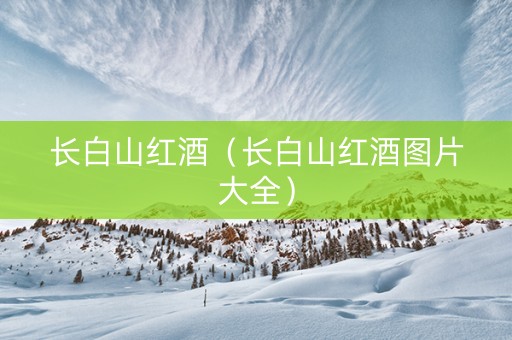长白山红酒（长白山红酒图片大全）