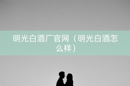 明光白酒厂官网（明光白酒怎么样）