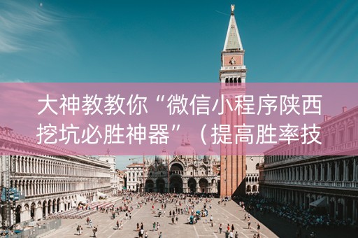 大神教教你“微信小程序陕西挖坑必胜神器”（提高胜率技巧)