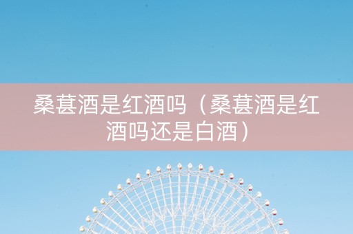 桑葚酒是红酒吗（桑葚酒是红酒吗还是白酒）