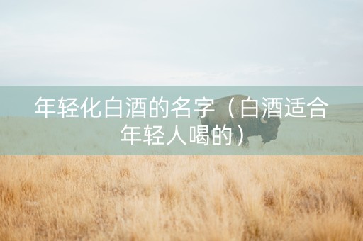 年轻化白酒的名字（白酒适合年轻人喝的）