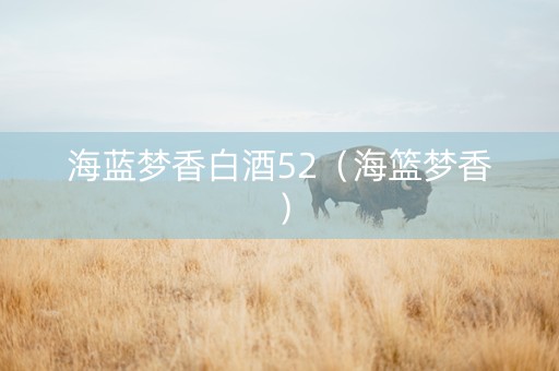 海蓝梦香白酒52（海篮梦香）