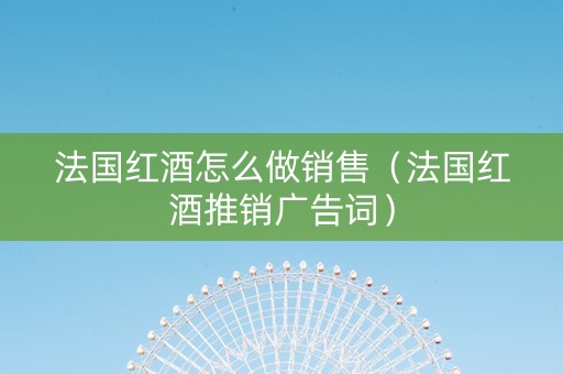 法国红酒怎么做销售（法国红酒推销广告词）