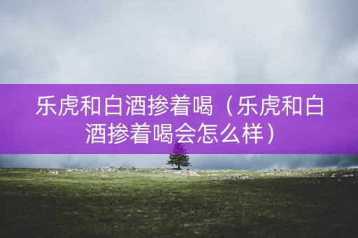 乐虎和白酒掺着喝（乐虎和白酒掺着喝会怎么样）
