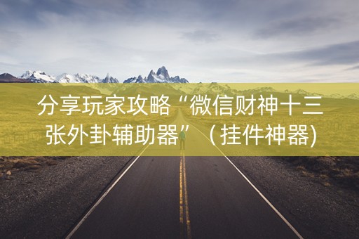 分享玩家攻略“微信财神十三张外卦辅助器”（挂件神器)